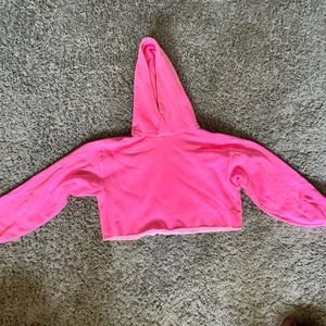 TNA Pink Cropped Perfect hoodie